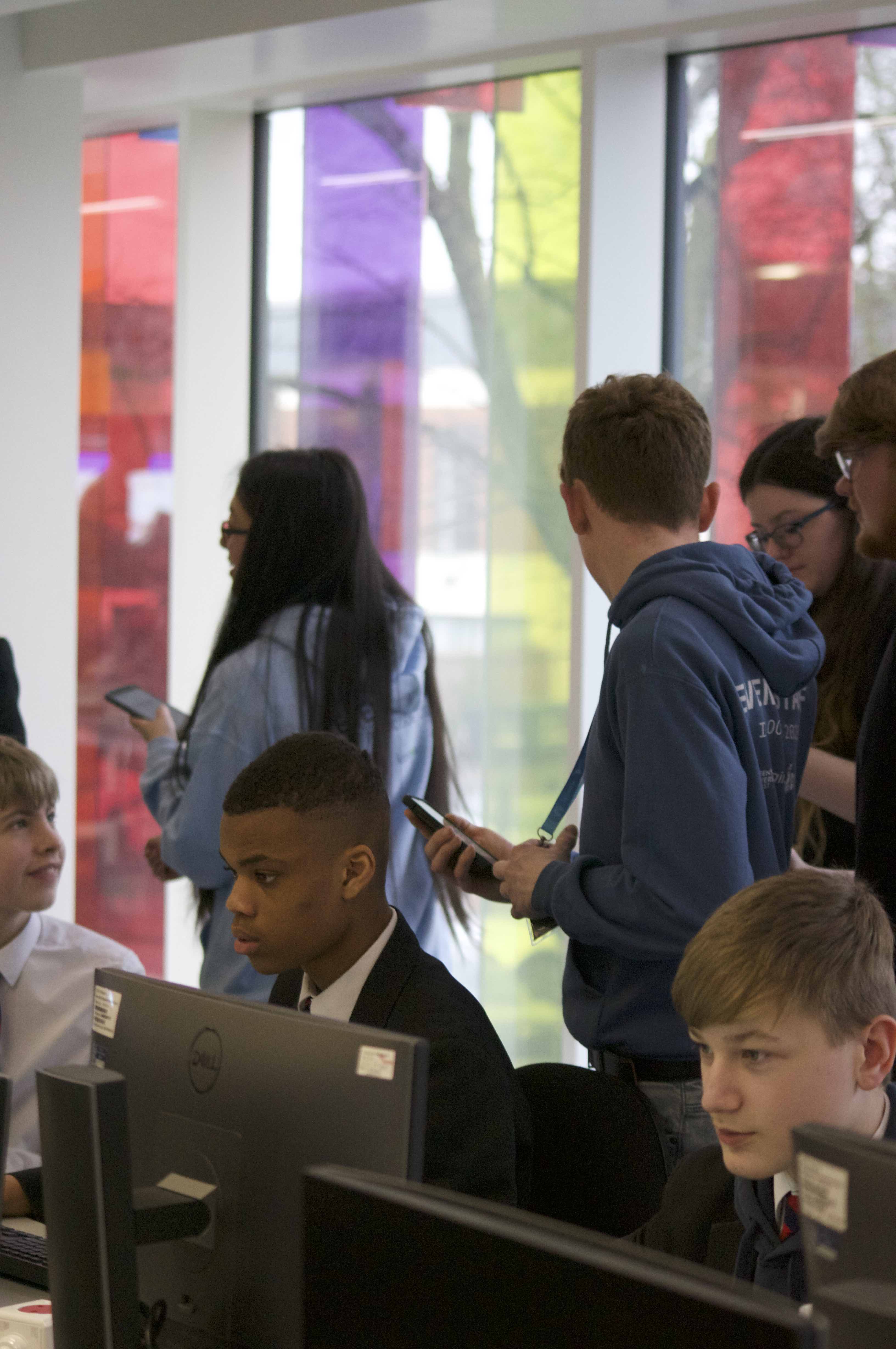 Industry mentors helping students